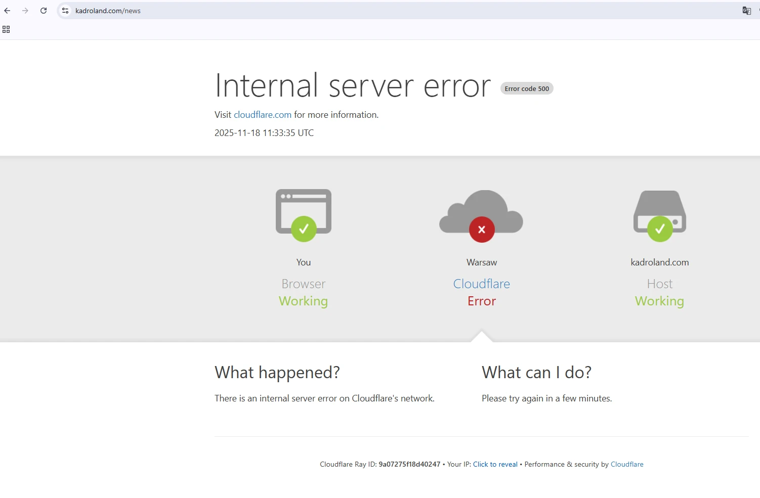 основне зображення для Глобальний збій Cloudflare паралізував роботу сайтів: що відомо