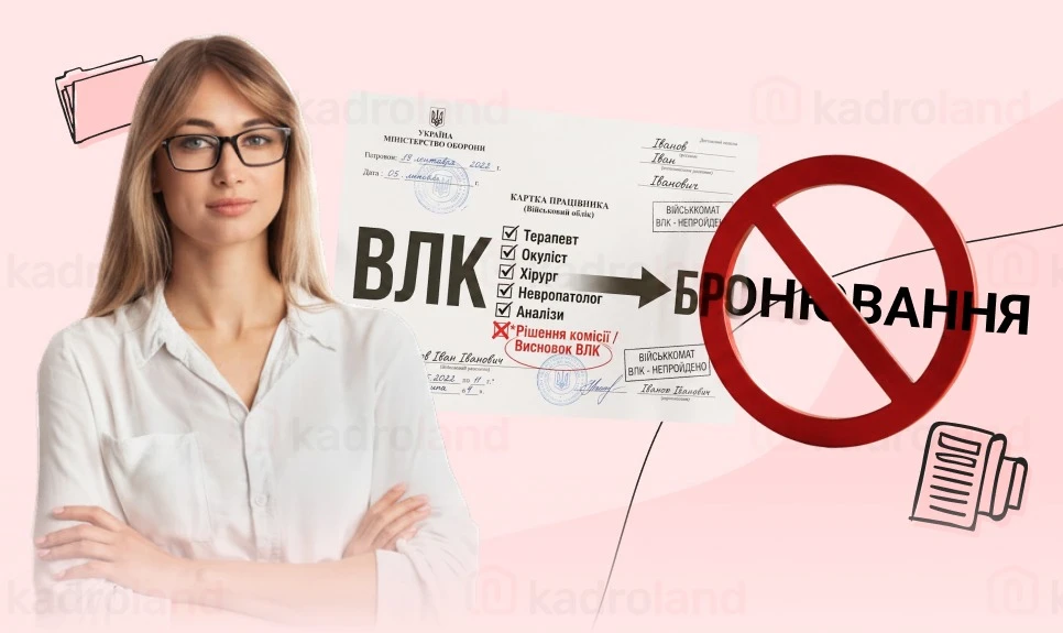 основне зображення для Незабезпечення ВЛК – штраф на відповідальну особу і перешкода для бронювання