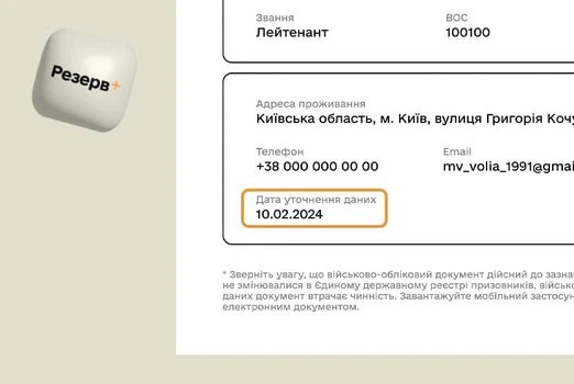 основне зображення для Оновлення даних підтверджує мітка часу в Резерв+