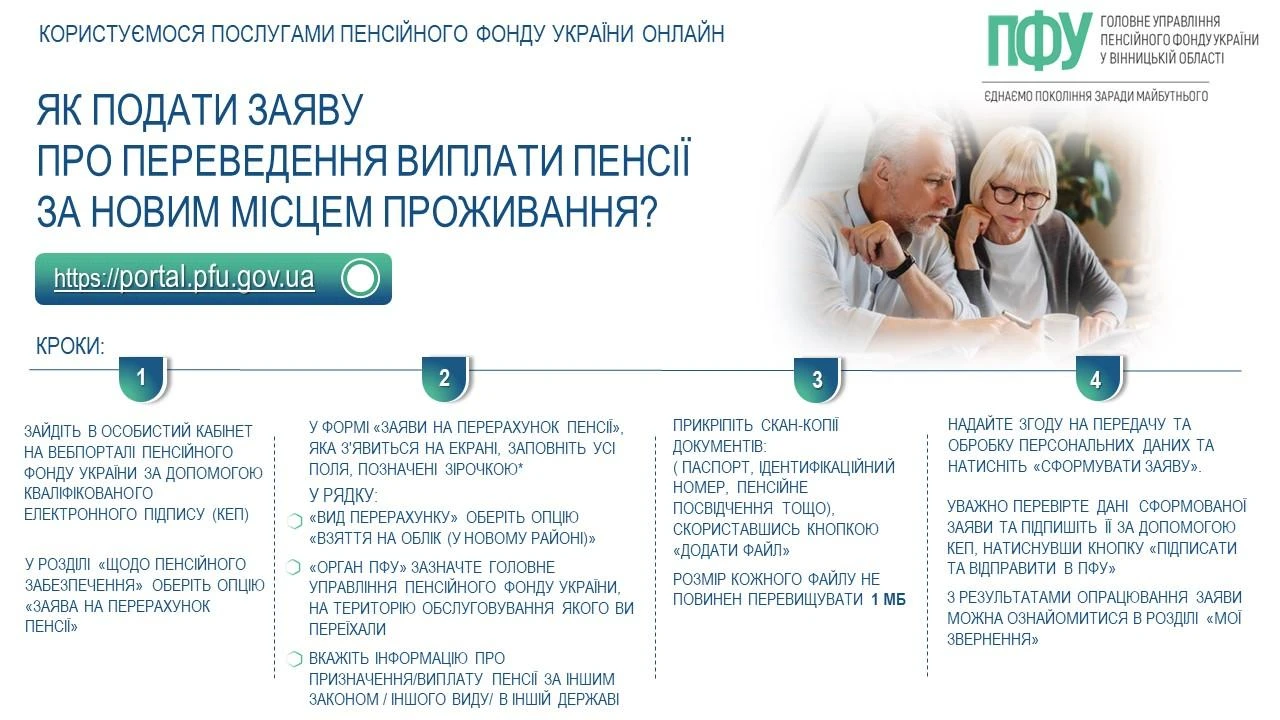 основне зображення для Переїзд і пенсія: як змінити адресу виплати та що буде, якщо цього не зробити