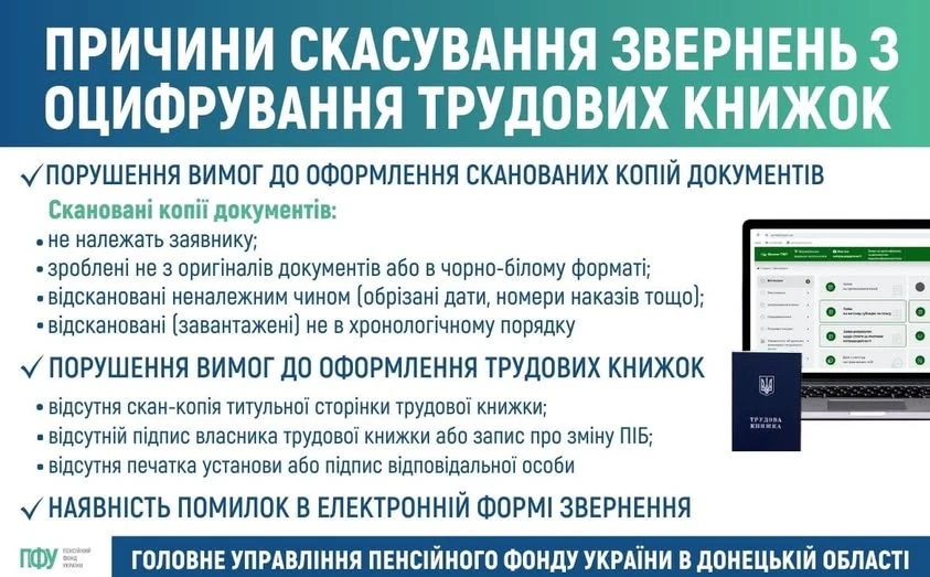основне зображення для Топ-3 причини скасування звернень при скануванні трудових книжок