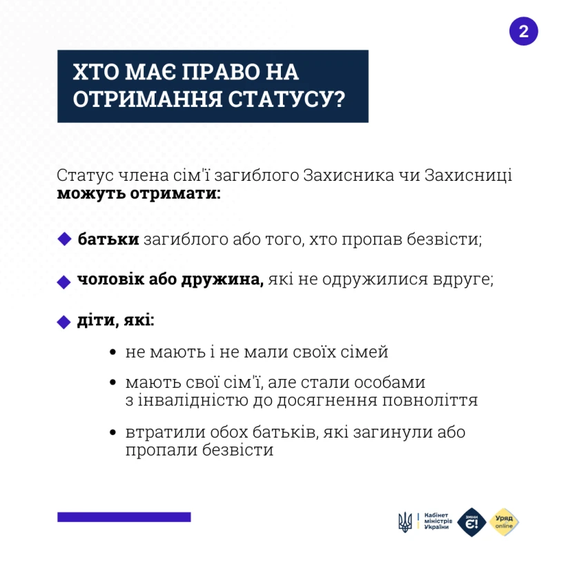 основне зображення для Як отримати статус члена сім’ї загиблого Захисника онлайн через Дію