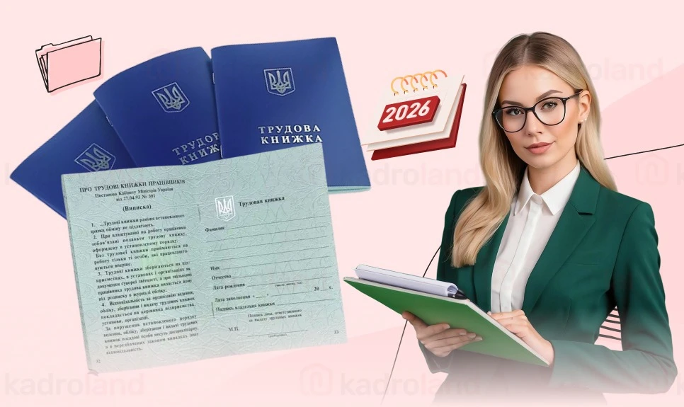 основне зображення для Записи до трудової книжки – 2026: правила, актуальні зразки